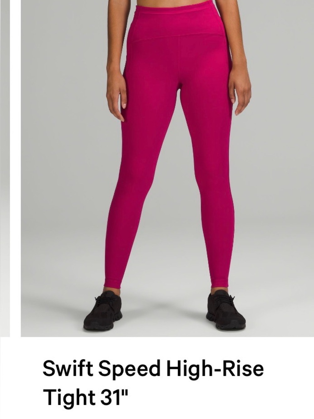 Lululemon Athletica Magenta Swift Speed Leggings 14 Tall